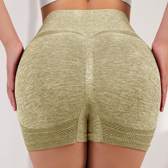 Women’s Seamless Gray High Butt Scrunch Shorts - Picture 12 of 12